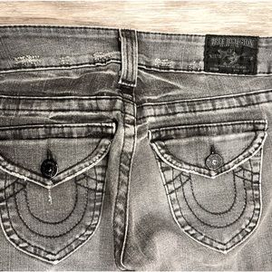 Classic low waist washed jeans